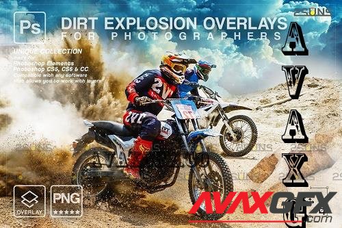 Dirt Explosion Photo Overlays V1 - 7328614