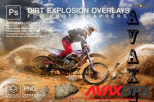 Dirt Explosion Photo Overlays V2 - 7328668