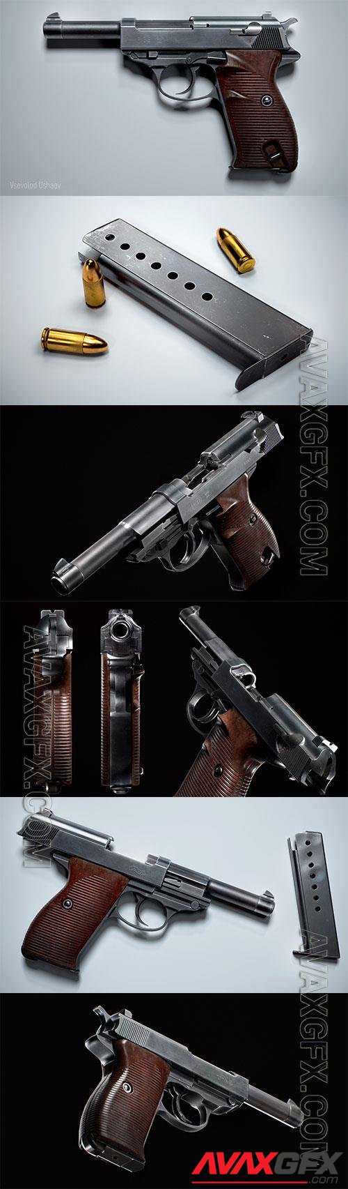 Walther P38 3D Model