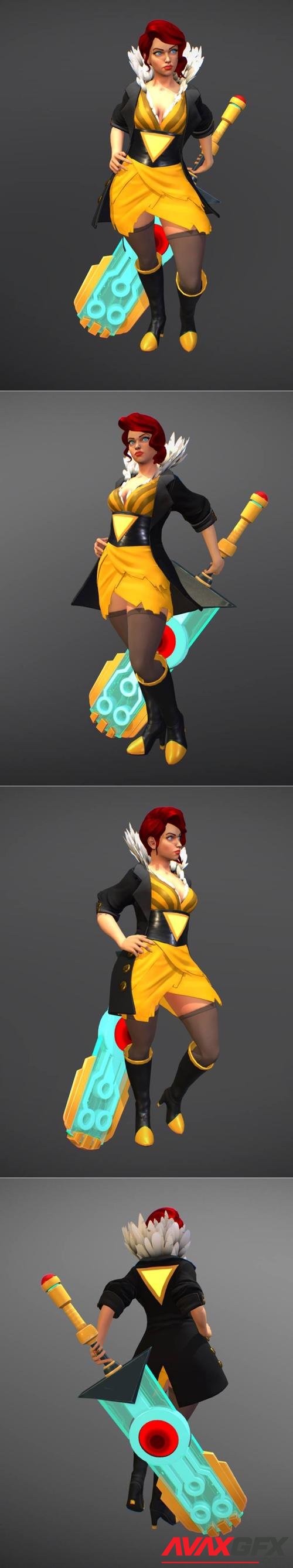 She Shines - Transistor Fan Art – 3D Print