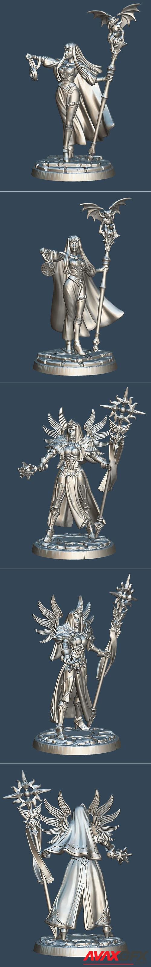 Labyrinth Witch and Abbess in Armor – 3D Print