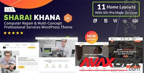 ThemeForest - Sharai Khana v1.2.9 - Computer Repair WordPress Theme - 21008758