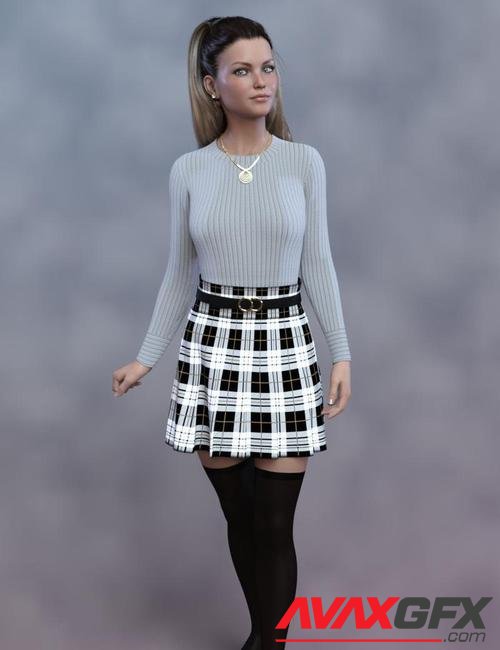 dForce Cecille Outfit for Genesis 8 and 8.1 Females