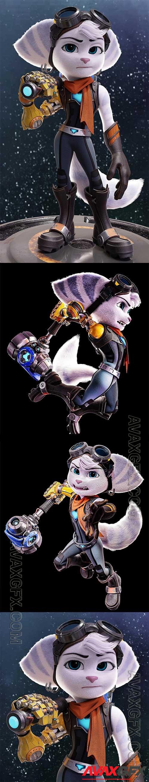 Rivet from Ratchet and Clank Rift Apart 3D Model | Download 3Ds Max Models