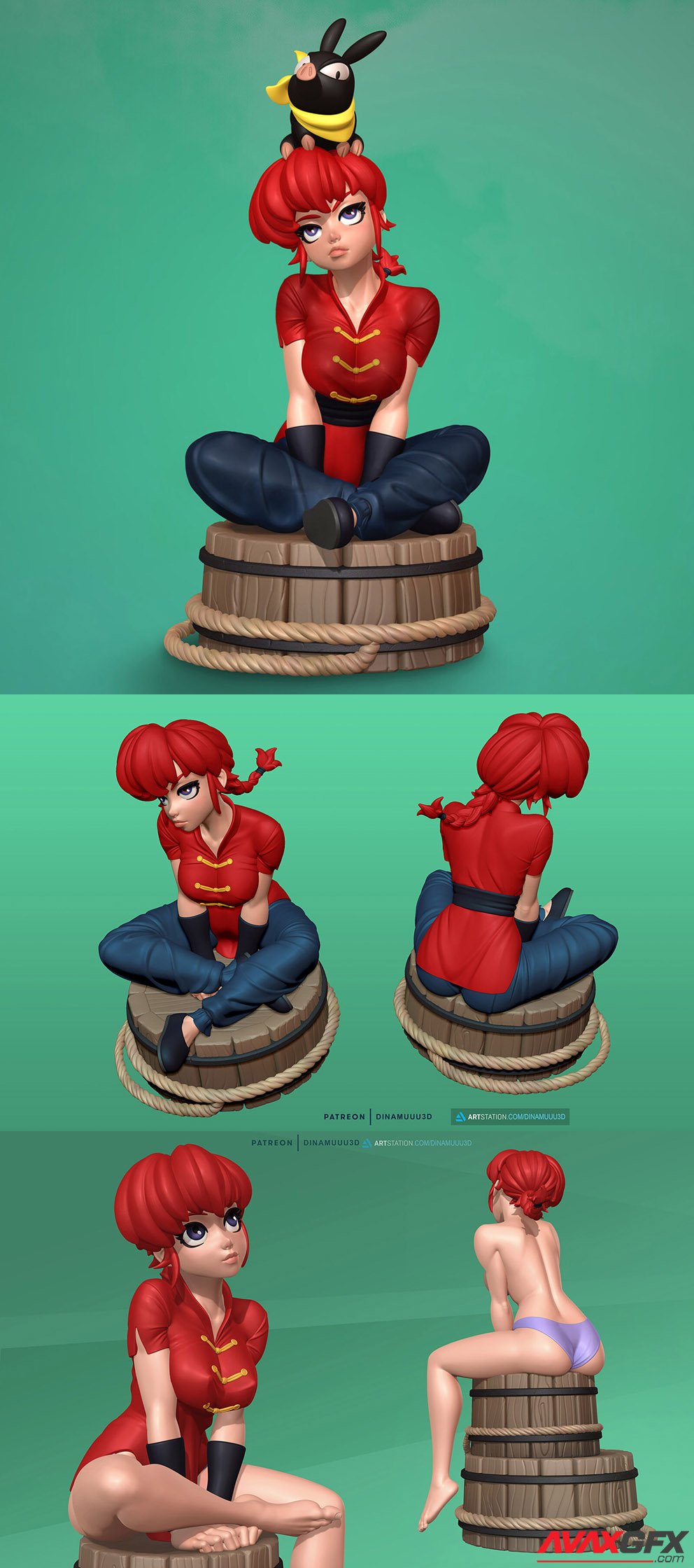 Ranma and Pechan 3D Print