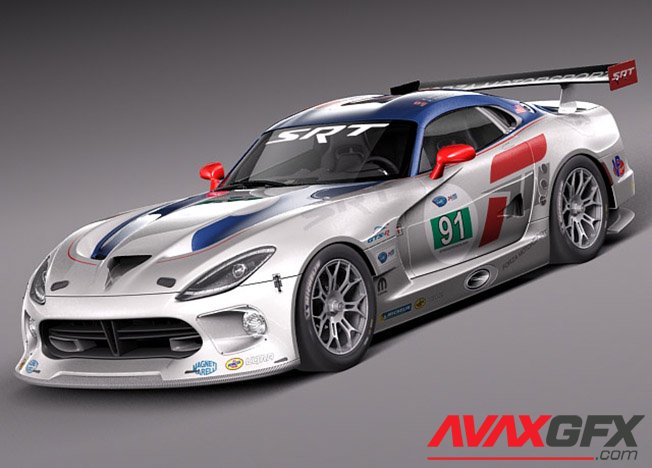 Dodge Viper GTS-R 2013 Race 3D