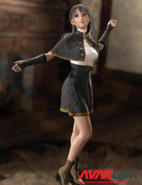 dForce Stylish Cleric Outfit for Genesis 8 Females