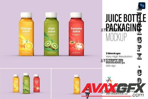 Juice Bottle Packaging Mockup - 7345179