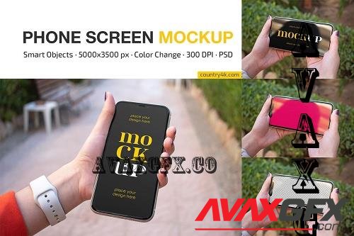 Phone Screen Mockup Set - 7346116