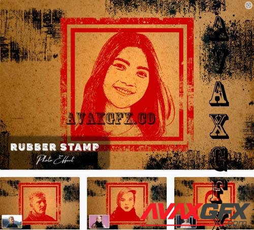 Rubber Stamp Photoshop Action