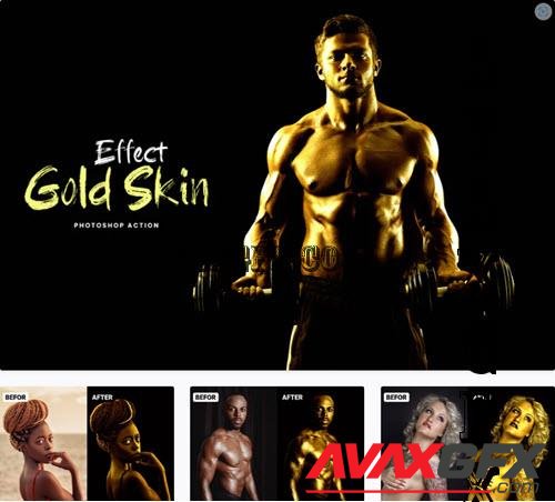 Gold Skin Effect Photoshop Action