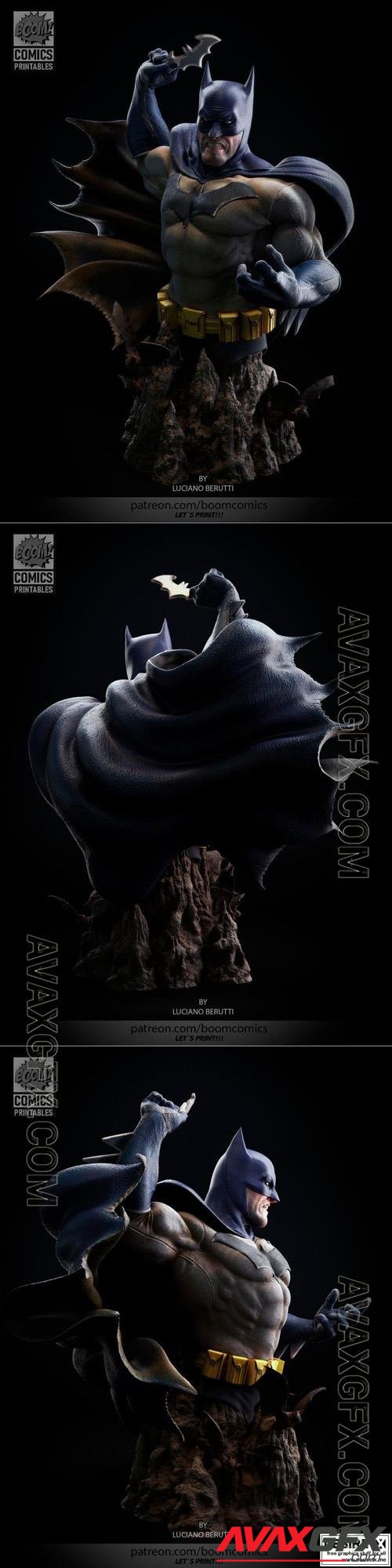 Batman Bust 3D STL