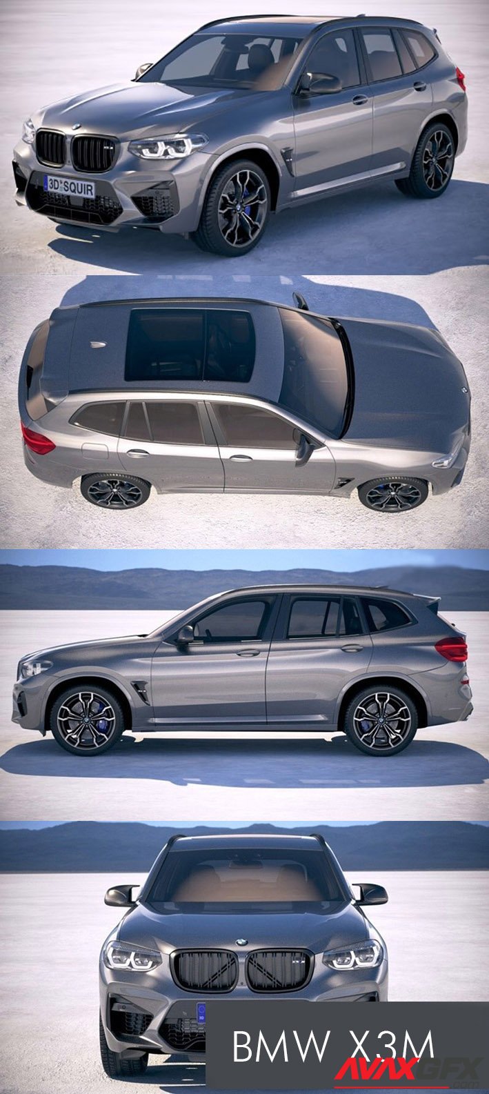 BMW X3M Competition 2020 3D