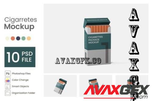 Cigarretes Mockup - 10 PSD