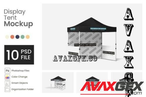 Display Tent Mockup - 10 PSD