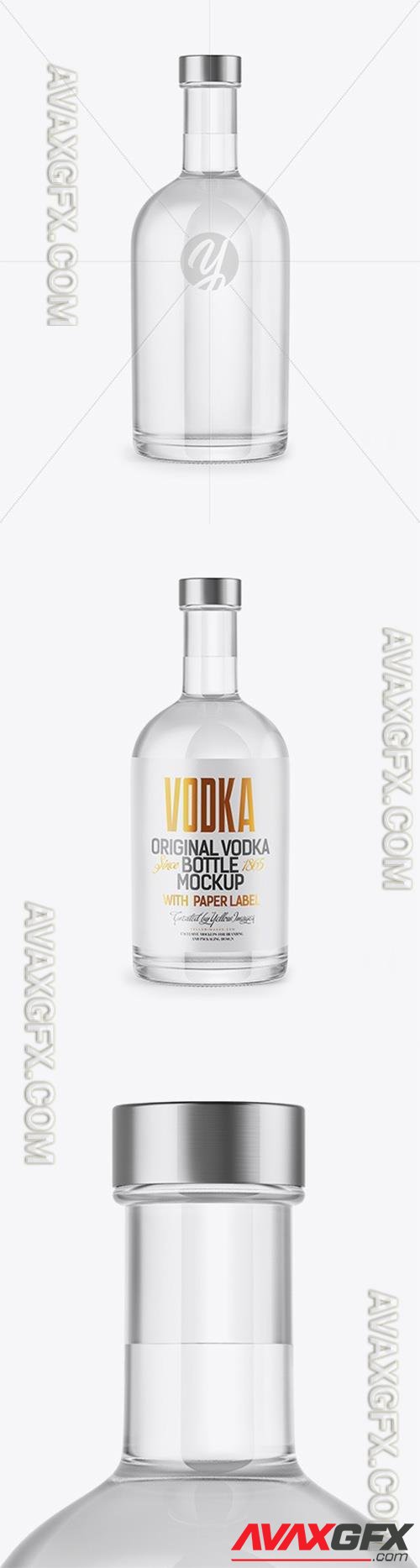 Clear Glass Vodka Bottle Mockup 47847 TIF