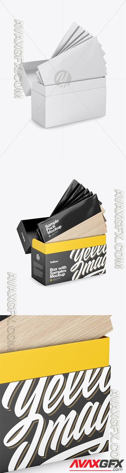 Box with Samples Packs Mockup 48246 TIF