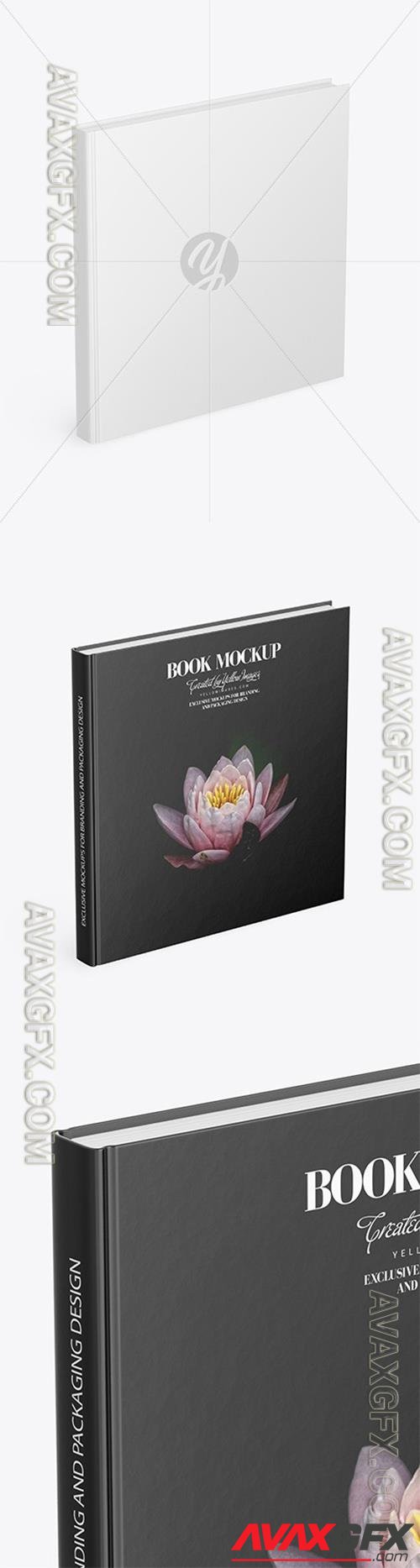 Book w/ Matte Cover Mockup - High Angle View 48171 TIF