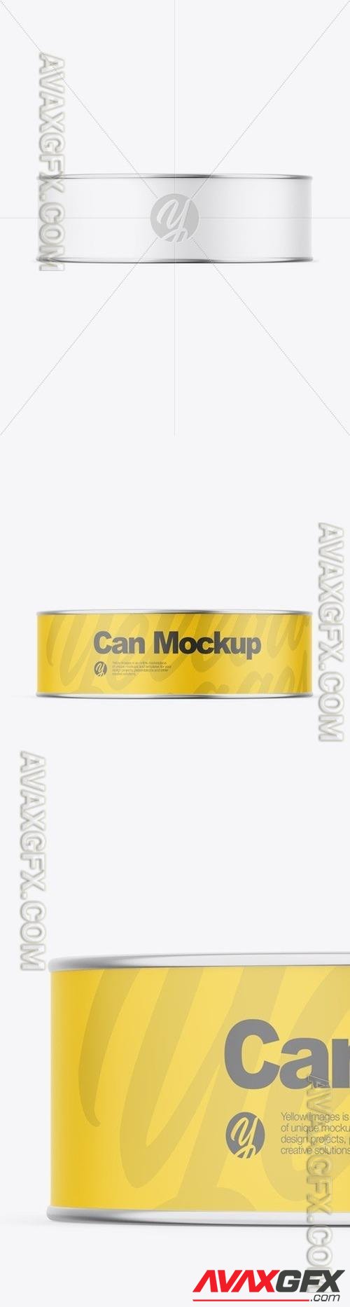 Metallic Can W/ Matte Label Mockup 56057 TIF