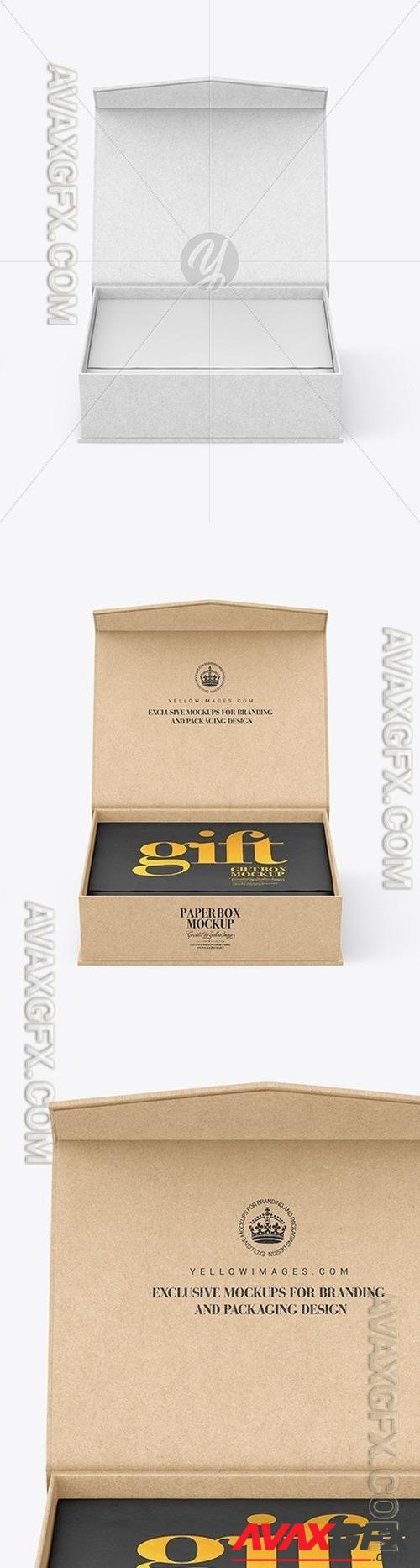 Opened Kraft Box Mockup 56634 TIF