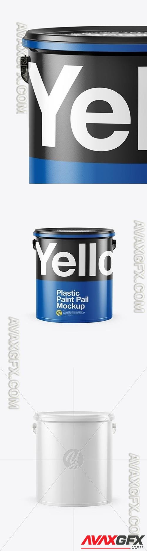 4L Plastic Paint Bucket Mockup 41061 TIF