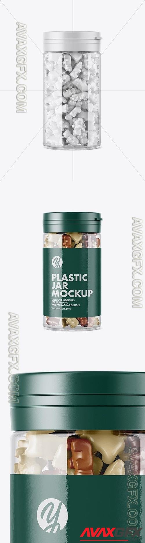 Gummy Bears Plastic Jar Mockup 45985 TIF