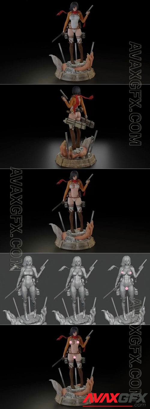 Mikasa Ackerman from Attack on Titan 3D STL