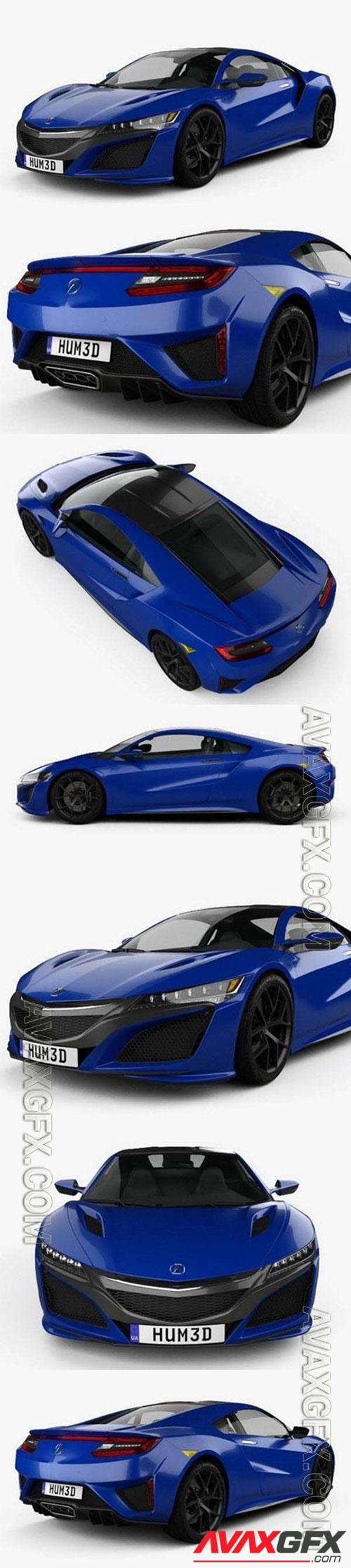 Acura NSX 2016 H3D 3D Model