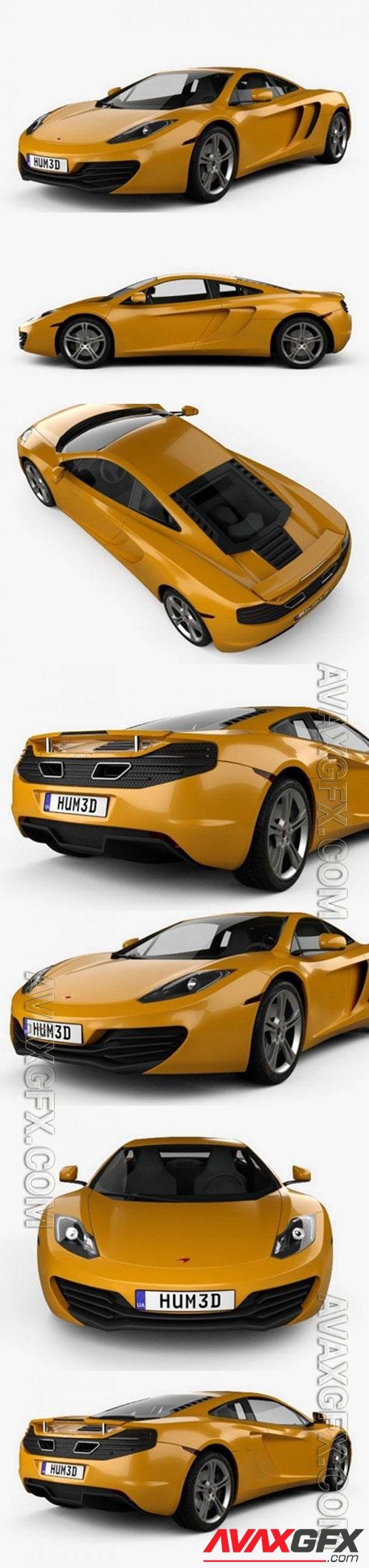 McLaren MP4-12C 2011 3D Model