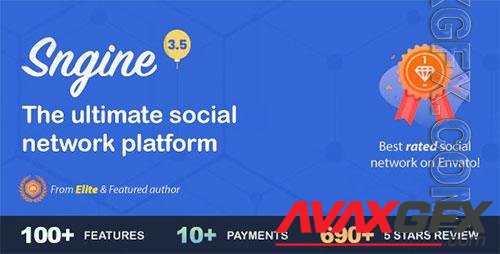 CodeCanyon - Sngine v3.5 - The Ultimate PHP Social Network Platform - 13526001 - NULLED