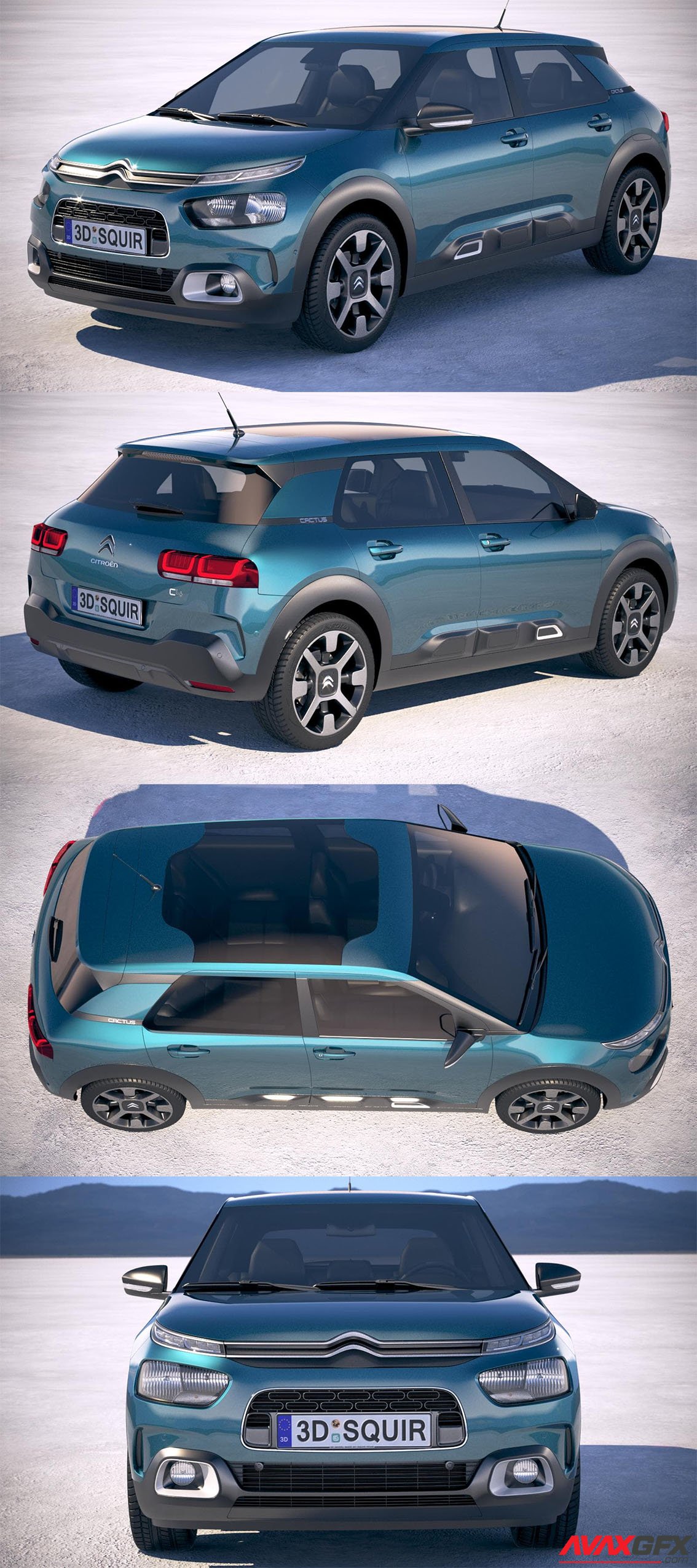 Citroen C4 Cactus 2018 3D