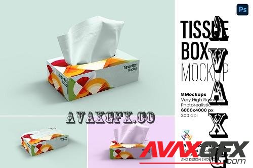 Tissue Box Mockup - 8 views - 7363613