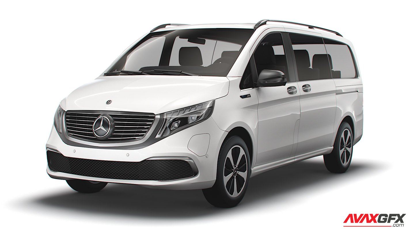 Mercedes Benz Tourer Eqv 2021 3D