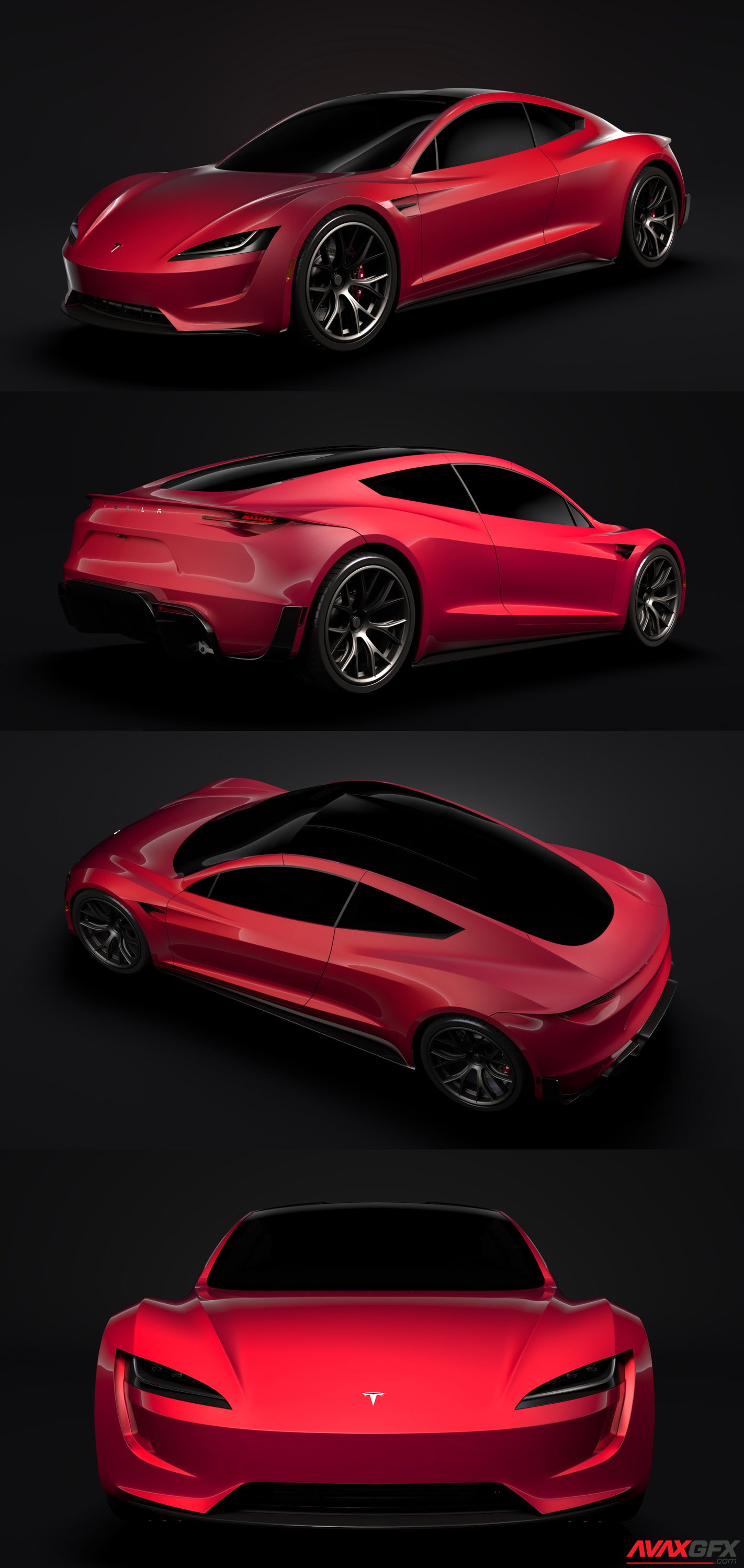 Tesla Roadster 2020 3D