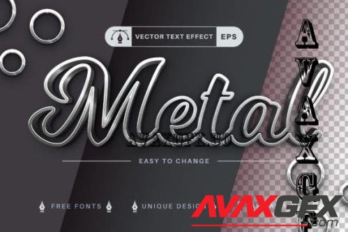 Metal - Editable Text Effect - 7366694