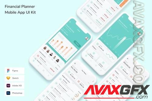 Financial Planner Mobile App UI Kit