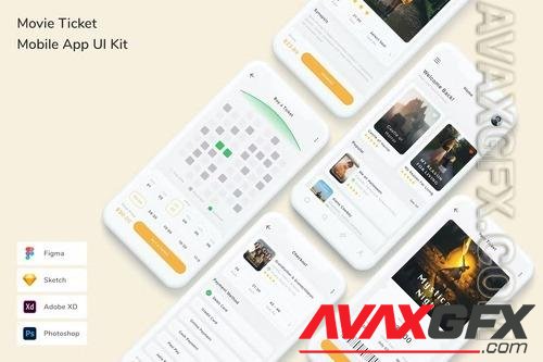 Movie Ticket Mobile App UI Kit