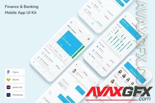 Finance & Banking Mobile App UI Kit