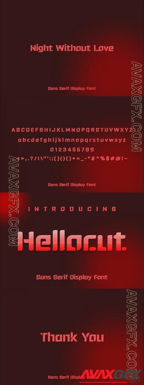 Hellocut Font 9JXXD5R