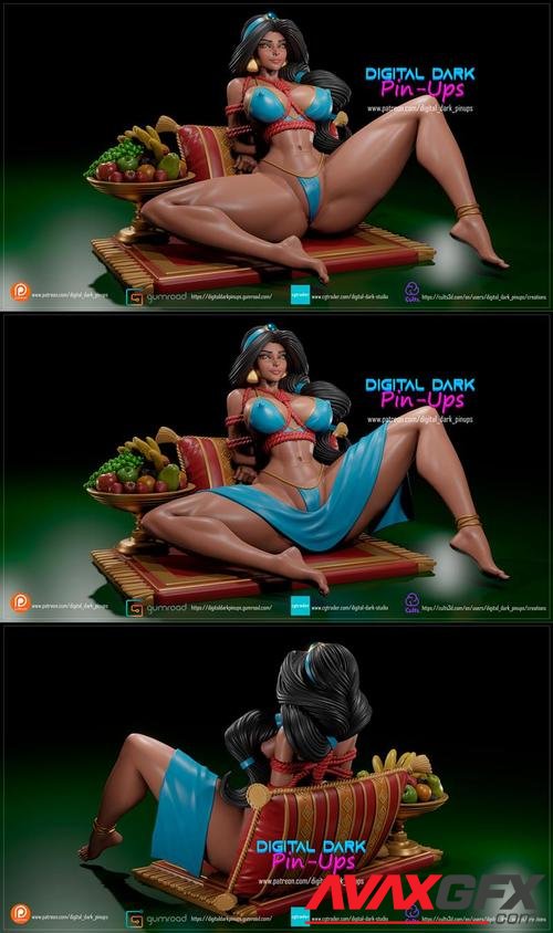 Digital Dark Pin-Ups - Jasmine (Aladdin) – 3D Print