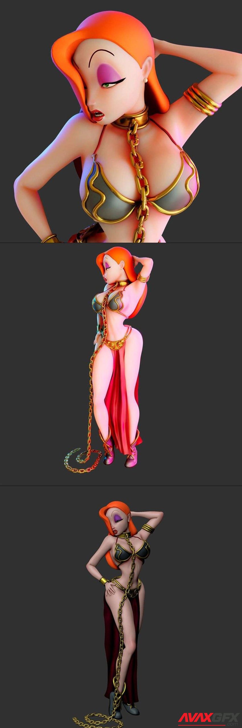 Princess Jessica Slave Girl 3D Print