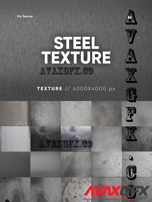20 Steel Textures HQ - 7374081