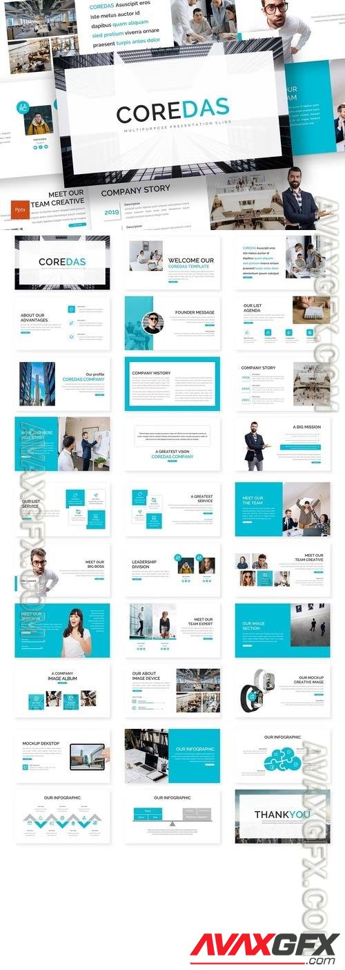 Coredas - Business Powerpoint, Keynote Template