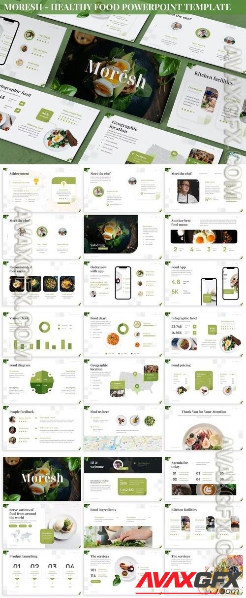 Moresh - Healthy Food Powerpoint Template
