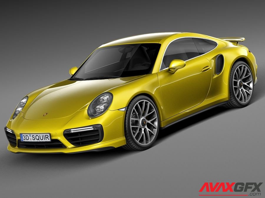 Porsche 911 Turbo S Coupe 2016 3D