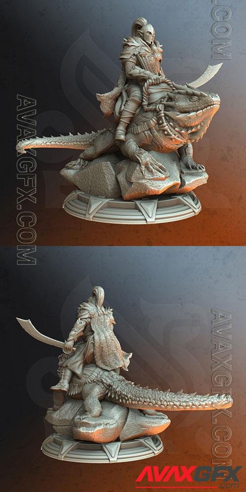 Lizard Rider - Dreytin 3D Print