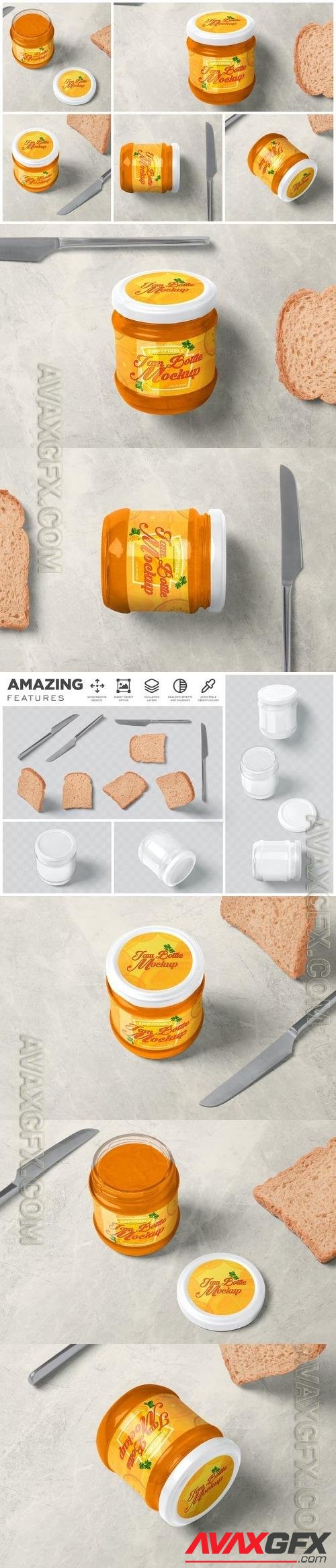 Jam Bottle Mockups
