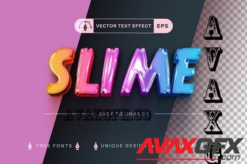 Unicorn Slime - Editable Text Effect - 7376869