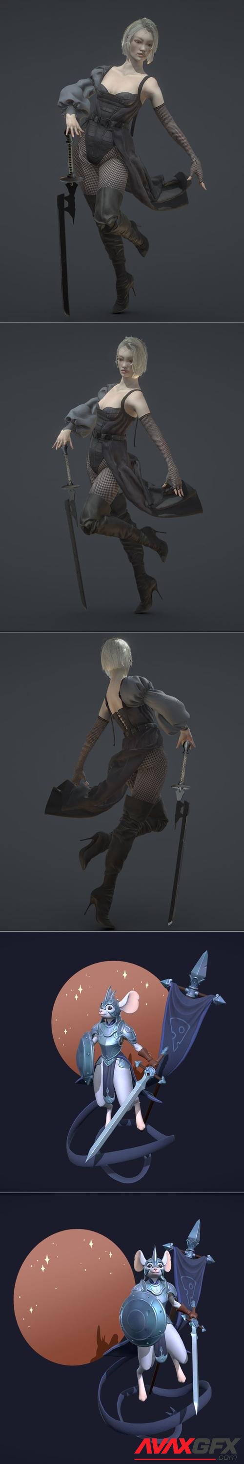NieR Automata inspired character and Piper – 3D Print