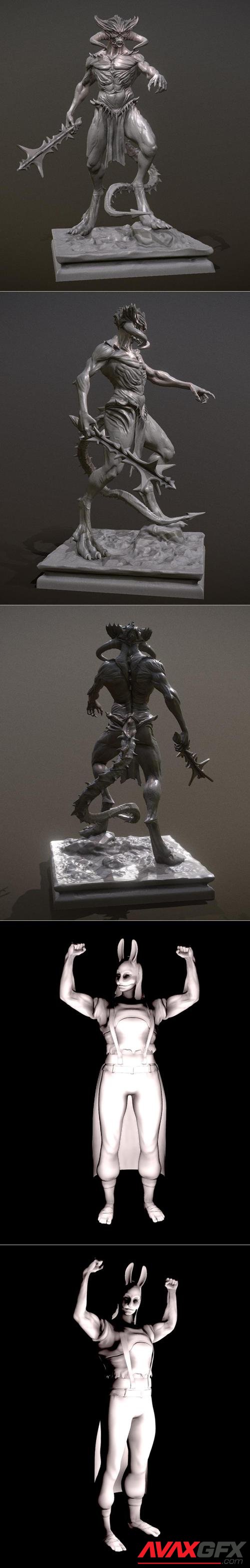 2020 Inktober - Day 03: Bulky and Molag bal – 3D Print